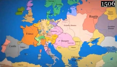 Map Of Europe 1000 Ad To Present Day
