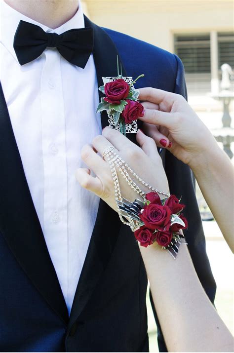 Old Hollywood Inspired Wrist Corsage Prom Corsage And Boutonniere