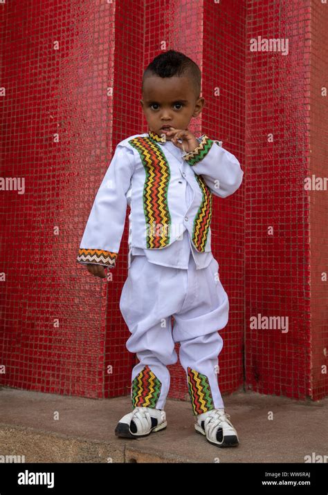 Eritrean Child In Enda Mariam Orthodox Cathedral Central Region