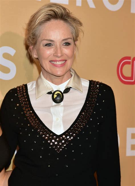 She is the recipient of a primetime emmy award and a golden globe award. SHARON STONE at CNN Heroes 2015 in New York 11/17/2015 ...