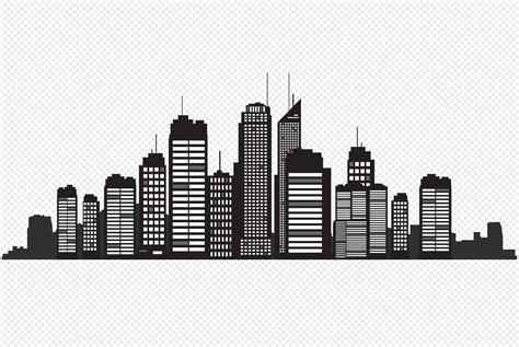 Black City Architecture Silhouette Png Imagepicture Free Download