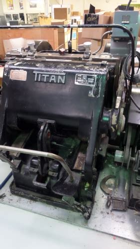 titan    die cutting press