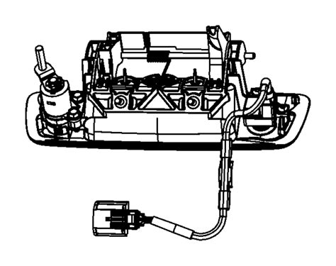Dodge Ram 1500 Cylinder Tailgate Lock 68071073aa Factory Chrysler