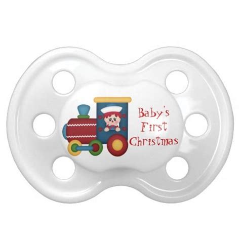 Baby S First Christmas Pacifier Pacifiers Babies First Christmas Baby
