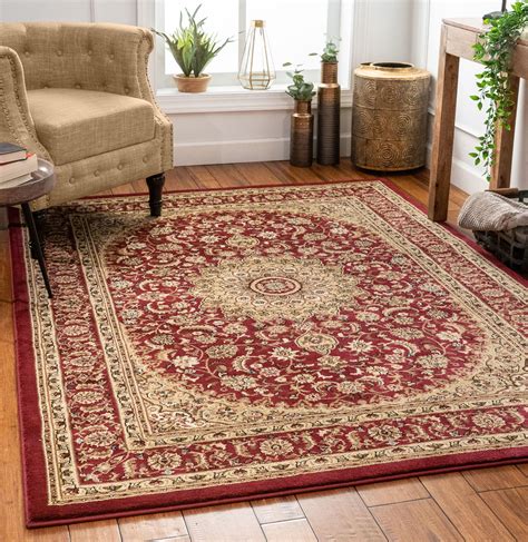 Sultan Medallion Red Oriental Area Rug 8 X 11 710 X 106 Persian