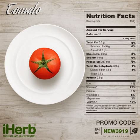 tomato nutrition facts fill the gaps in your nutrition iherb iherbcode healthcare
