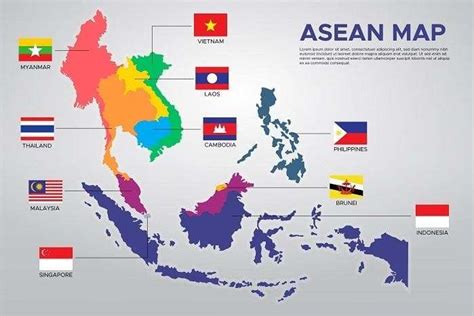Gambar Peta Negara Asia Tenggara Skycrepers