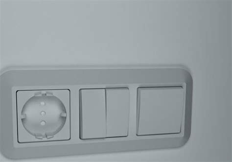 Electric Light Switch Socket Outlet 3d Model 3ds Max 123free3dmodels