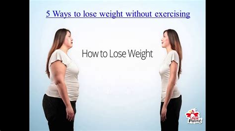 5 Ways To Lose Weight Without Exercising Youtube