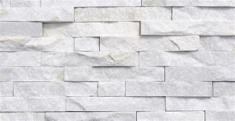 White Quartzite Stacked Rock Panels 白 Marble Wall Tiles Wall