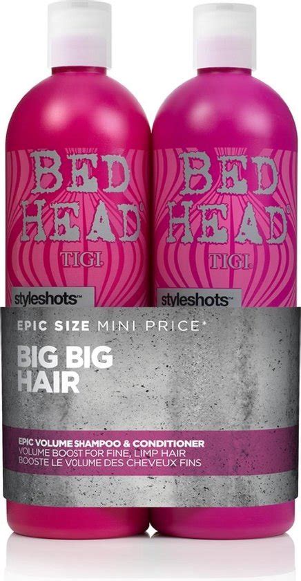 Tigi Bed Head Styleshot Epic Volume Shampoo 750ml Conditioner 750ml