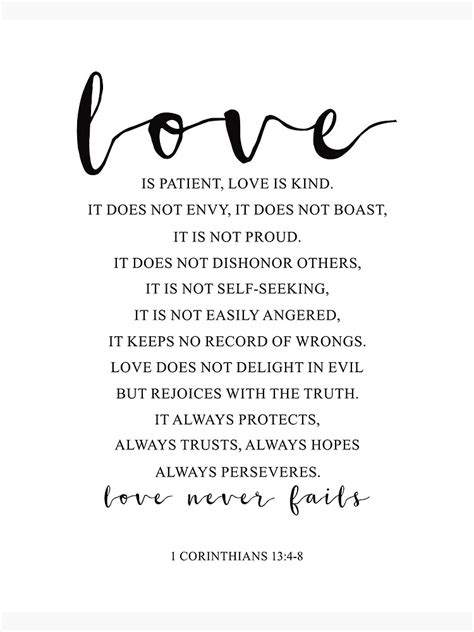 Love Is Patient Love Is Kind 1 Corinthians 134 8 Bible Verse