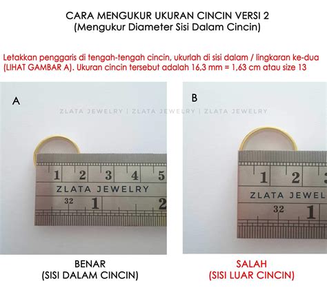 Cara Ukur Lingkar Cincin Sinau