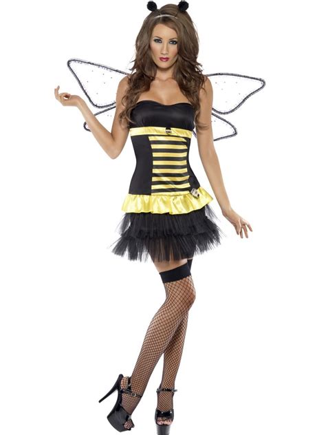 Ladies Reversible Bumble Bee Ladybug Ladies Fancy Dress Costume Adult Outfit