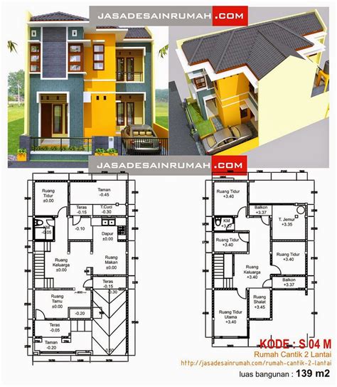 desain rumah minimalis  lantai beserta denahnya gambar foto desain rumah
