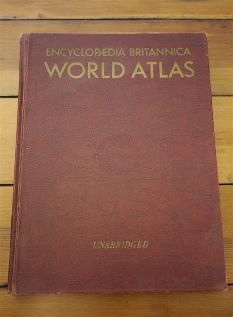 Vintage 1952 Encyclopedia Britannica World Atlas Maps Unabridged