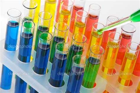Colorful Test Tubes Close Up Stock Photo By ©belchonock 25768213