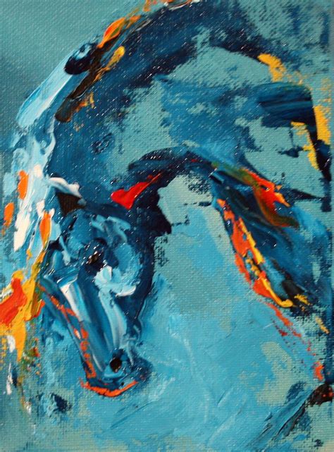 Colorful Abstract Horse Paintings By Texas Artist Laurie