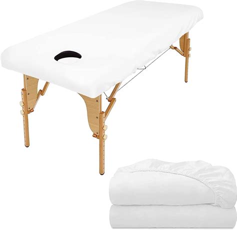 luriseminger 2pcs drap housse table de massage avec trou 70 x 190cm imperméables housse table