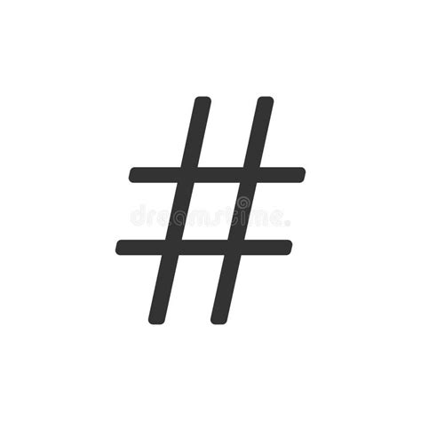 Hashtag Icon In Speech Bubble Vector Illustration Flat Design Stock