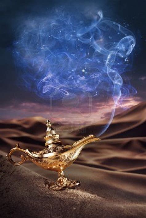 Aladdin Magic Lamp On A Desert With Smoke Genie Lamp Magic Lamp Aladdin