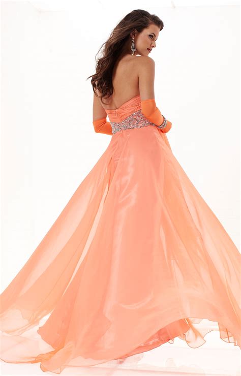 Tiffany Designs 16744 Empire Waist Chiffon Dress Prom Dress