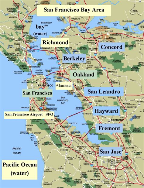 San Francisco Bay Area Map California Printable Maps