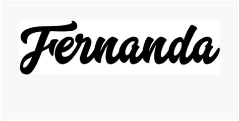 The Word Fernandaa Written In Black Ink