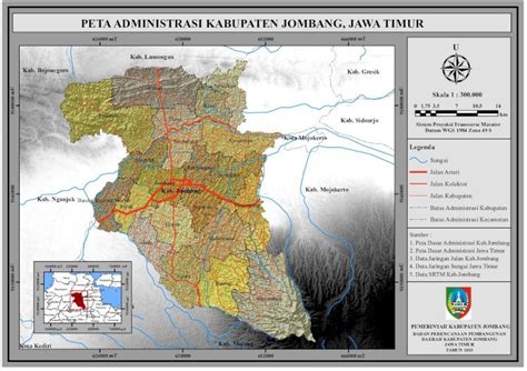 Pdf Peta Administrasi Kabupaten Jombang Jawa Timur Kota Malang Kota