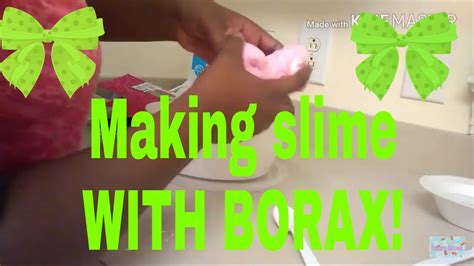 Making Slime With Borax Youtube