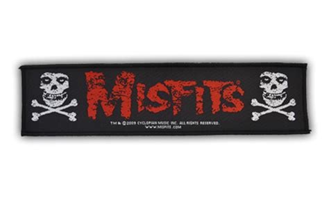 Misfits Skull And Bones Patch