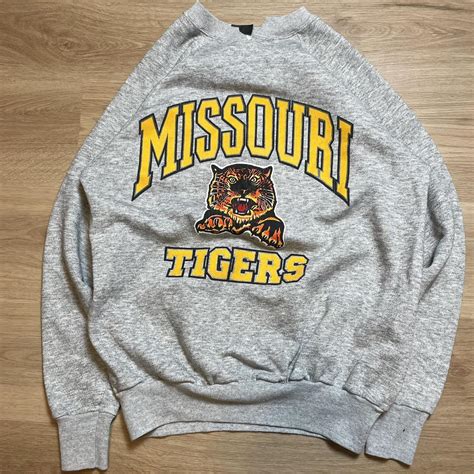 Vintage Mizzou 1980s Missouri Tigers College Depop