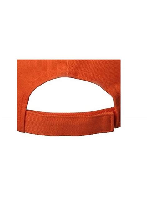 Unisex Low Profile Dyed Cotton Twill Cap Velcro Closure Orange