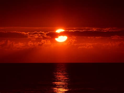 Free Images Sea Water Ocean Horizon Cloud Sun Sunrise Sunset Sunlight Dawn