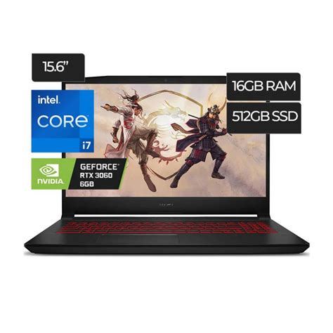 Laptop Msi Katana Gf66 Core I7 12va Gen 16gbddr4 512gb Ssd Nvidia
