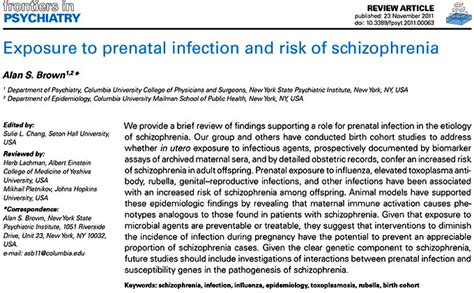 Malgré des circonstances sanitaires, les journées de la schizophrénie ne lâchent rien. L'exposition à l'infection prénatale et le risque de la ...