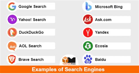 Top 10 Examples Of Search Engines Tutorialsmate