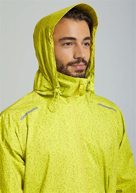 Basil Skane Hivis Bicycle Rain Jacket Men Neon Yellow Basil