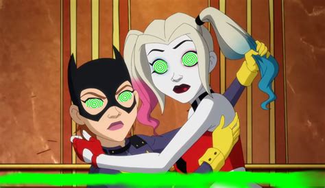 Harley Quinn And Batgirl Infected By Laughing Gas By Epicenderboy On