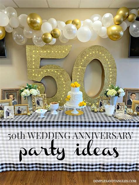 50TH WEDDING ANNIVERSARY PARTY IDEAS | 50th wedding anniversary party