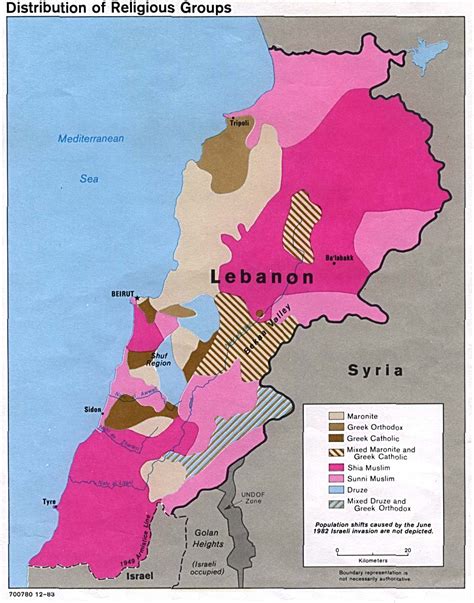 Lebanon Maps