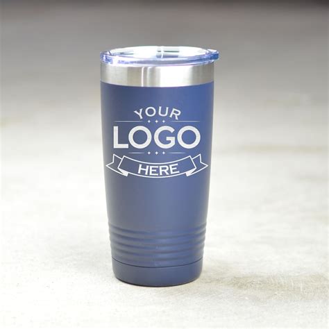 Custom Business Logo Tumblers 20 Oz Stainless Steel Insulated Etsy