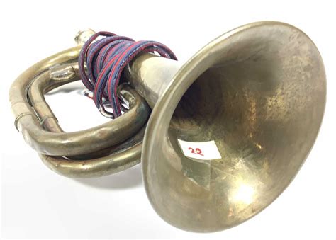 Lot Vintage Brass Bugle