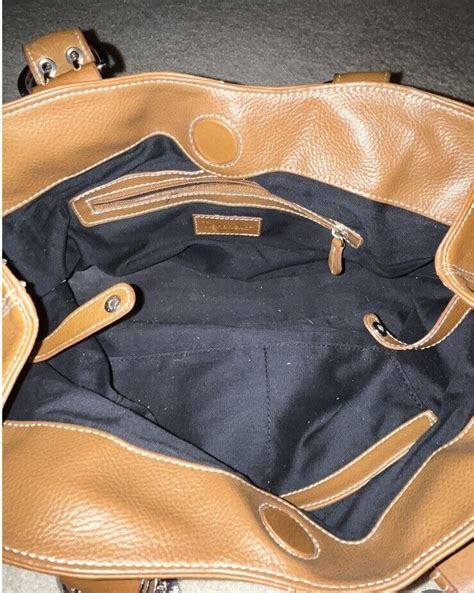Tignanello Caramel Leather Purse Ebay