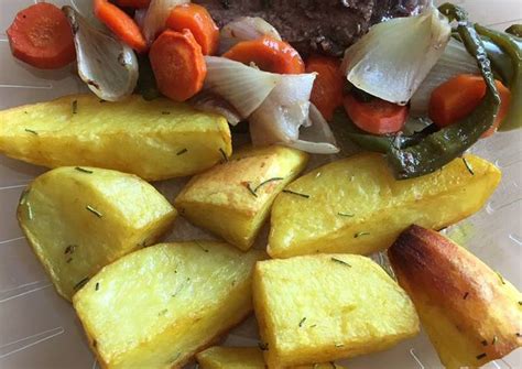 Carne Al Horno Con Papas Receta De Carli Cookpad