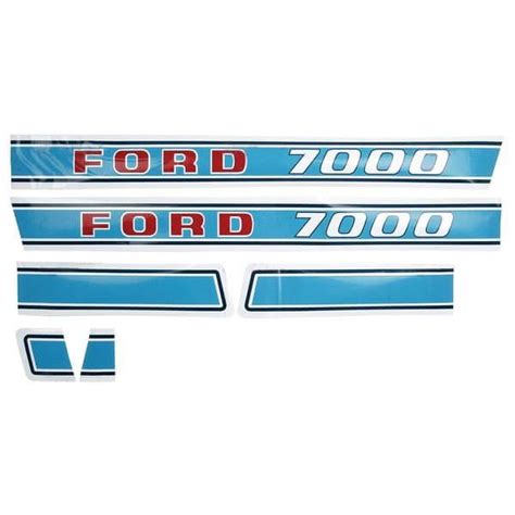 Ford 7000 Tractor Decal Set