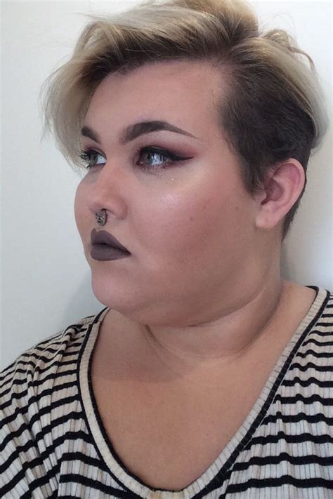 Fatbabe Pixie Cut Makeup Colour Pop Double Chin Plus Size