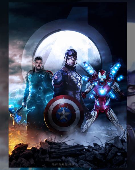 Diiego Designer End Game Thor Captain America Ironman