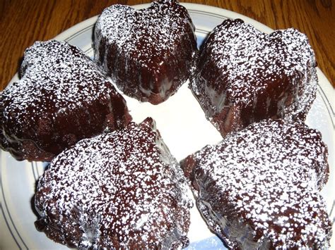 Rich Homemade Chocolate Heart Cakelets With Ganache Icing 12 Etsy