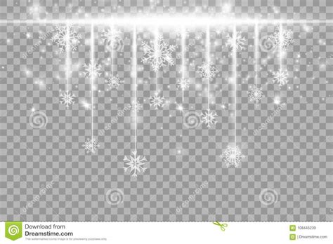 Glowing Lights For Holidays. Transparent Glowing Garland. White Glowing ...